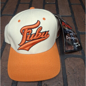 Vintage Deadstock Men’s Fubu Embroidered Y2K Hat Flexfit Hip Hop NWT
